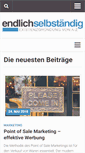 Mobile Screenshot of endlich-selbstaendig.info