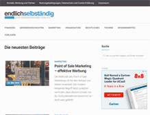 Tablet Screenshot of endlich-selbstaendig.info